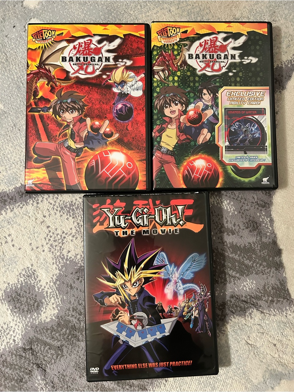 Bakugan & Yu-Gi-Oh! DVD Anime Set - Red and Black Covers